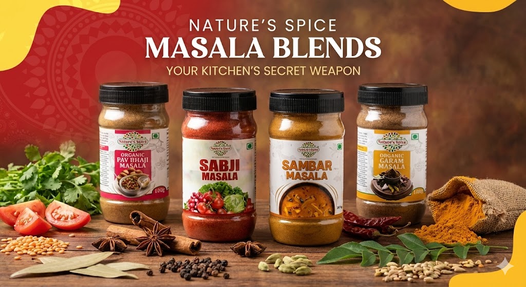 Buy 100% Organic Spices & Blended Masalas Online - Nature's Spice